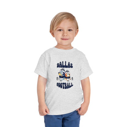 Toddler Bluey & Bingo Design Dallas Football - Inspired T-Shirt