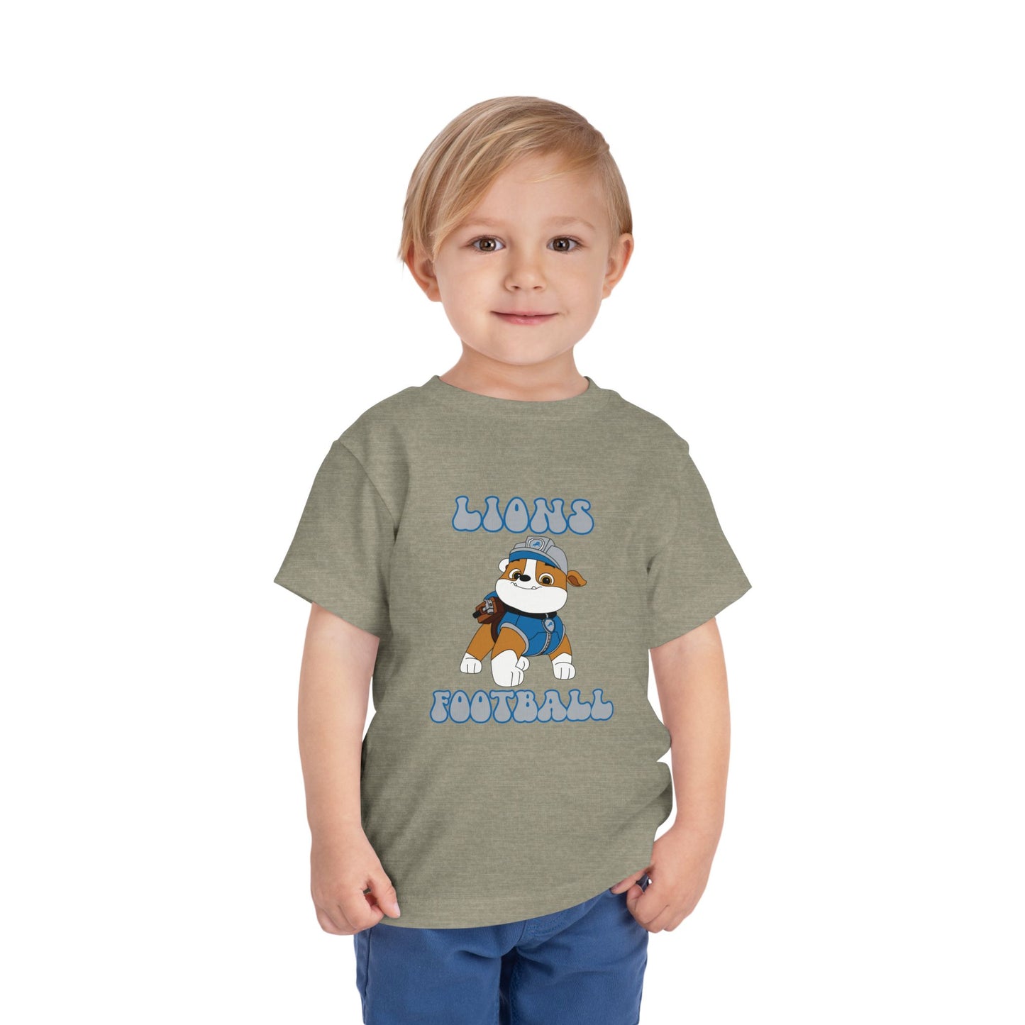 Rubble Paw Patrol Lions Football Design - Toddler Tee