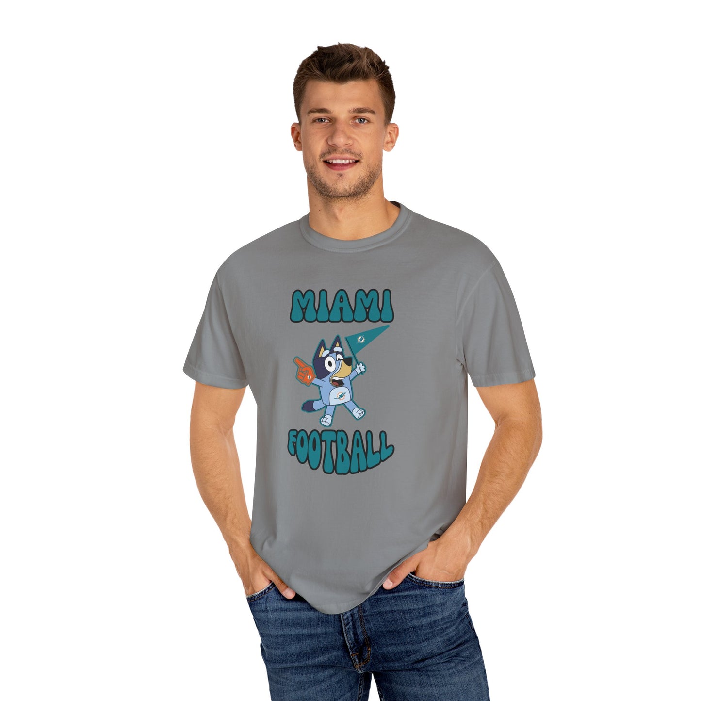 Unisex Bluey Design Miami Dolphins -Inspired T-Shirt