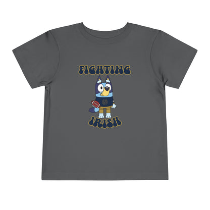 Bluey Fighting Irish Design College Football Toddler Tee