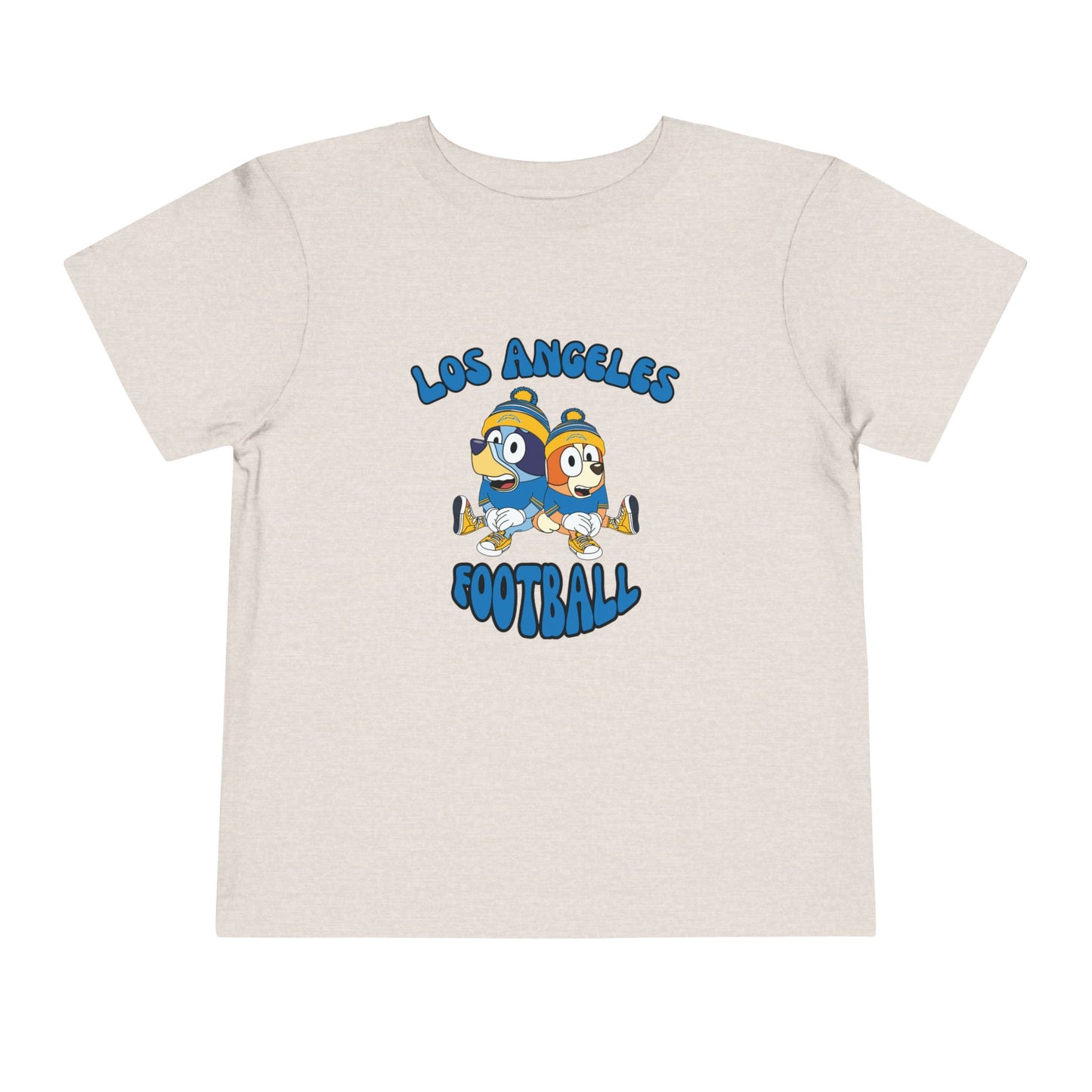 Toddler Bluey & Bingo Design Chargers Football - Inspired T-Shirt