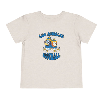 Toddler Bluey & Bingo Design Chargers Football - Inspired T-Shirt