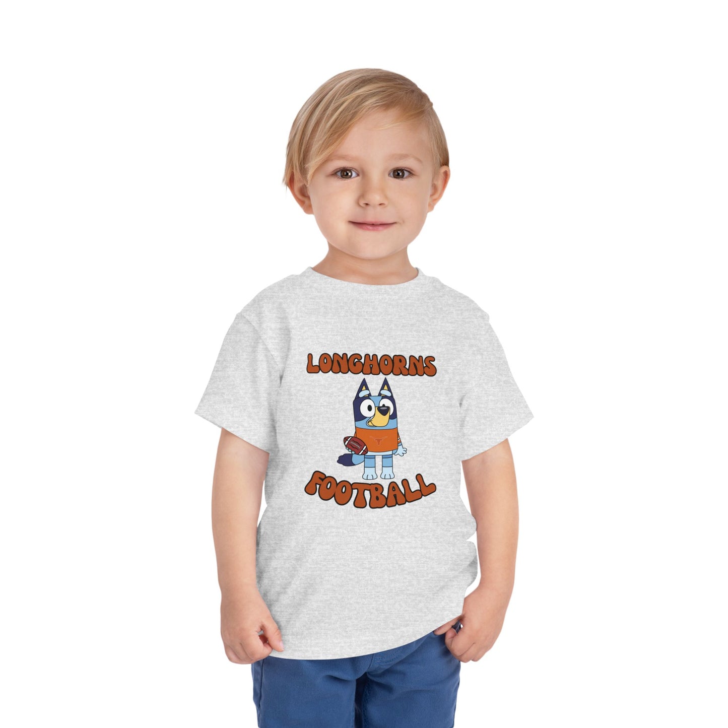 Customizable Toddler Tee - Bluey College Football Design