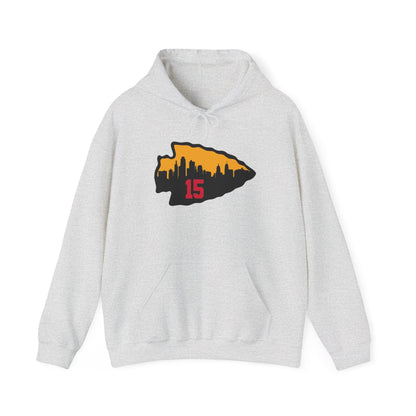 Unisex Kansas City 15 Mahomes Hoodie -  Heavy Blend