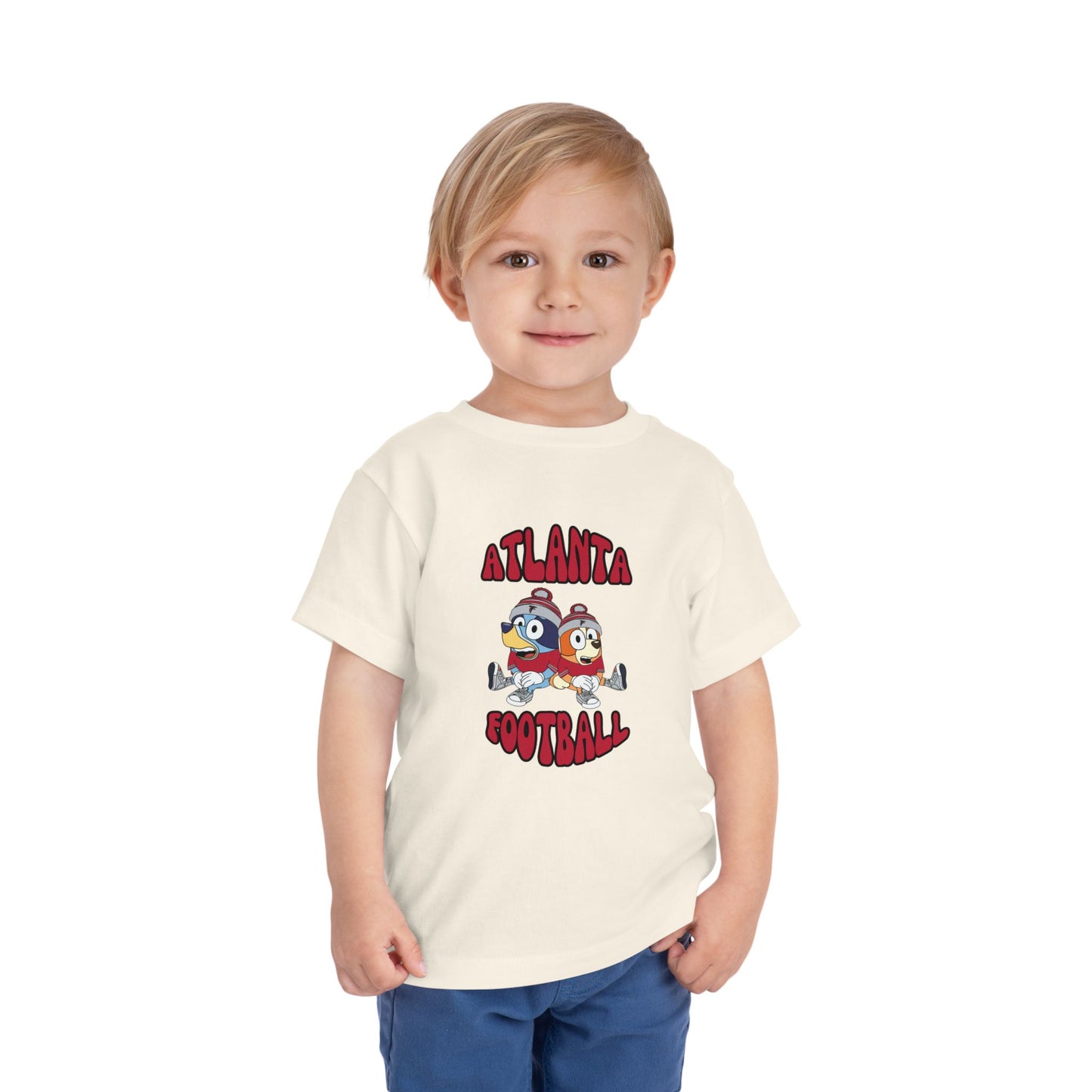 Toddler Bluey & Bingo Design Falcons Football - Inspired T-Shirt