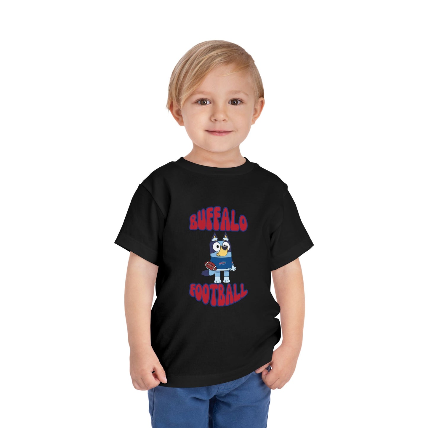 Toddler Bluey Design Buffalo Bills Football - Inspired T-Shirt