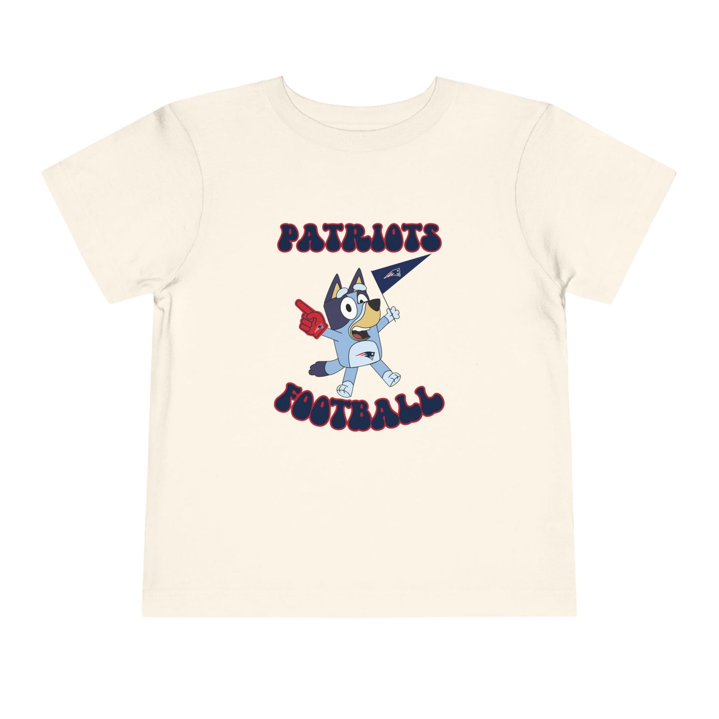 Toddler Bluey Design Patriots Football-Inspired T-Shirt