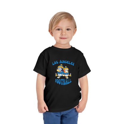 Toddler Bluey & Bingo Design Chargers Football - Inspired T-Shirt