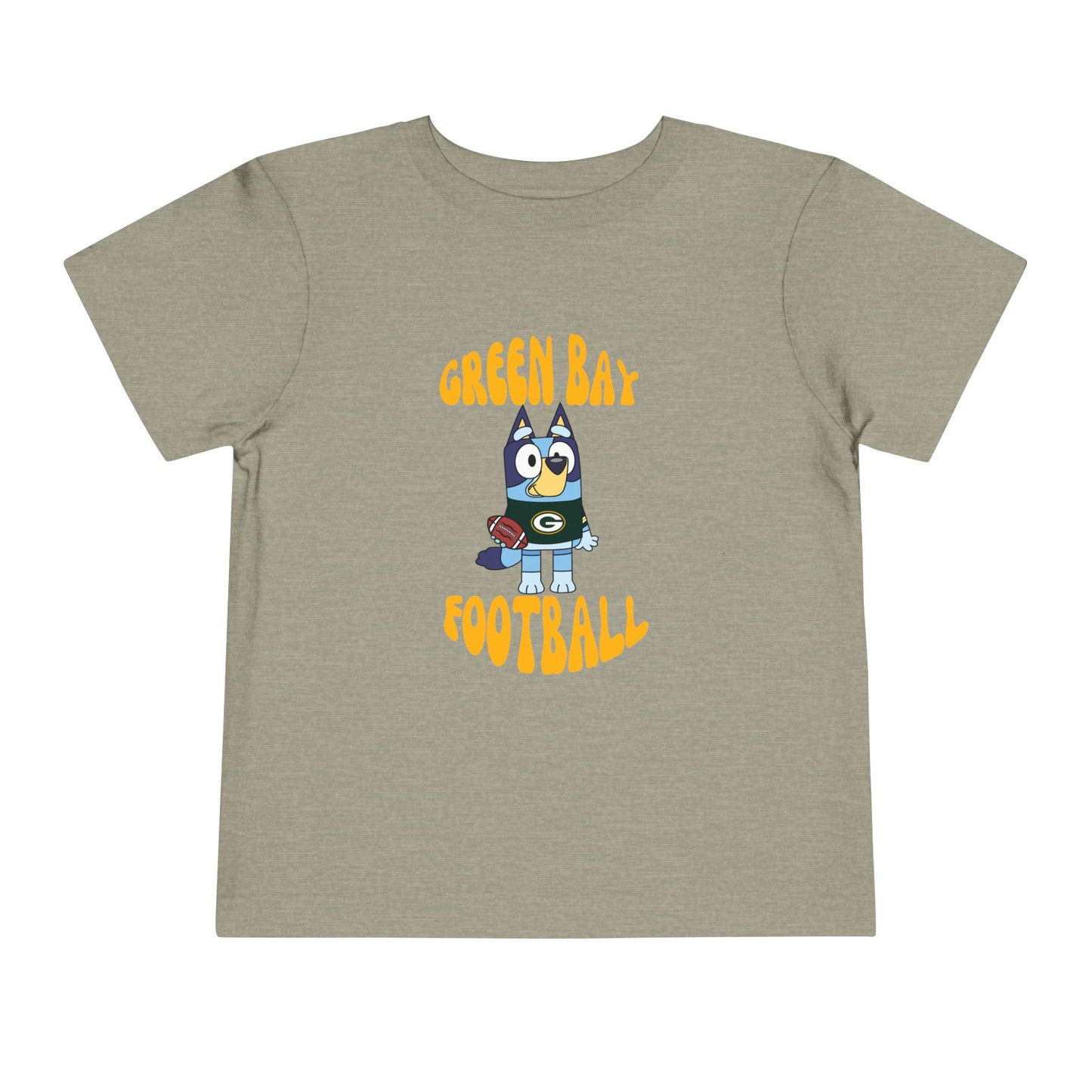 Toddler Bluey Green Bay Packers Football T-Shirt