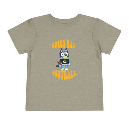 Toddler Bluey Green Bay Packers Football T-Shirt