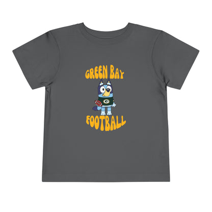 Toddler Bluey Green Bay Packers Football T-Shirt