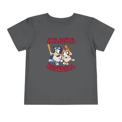 Toddler Bluey Design Atlanta Braves - Inspired T-Shirt