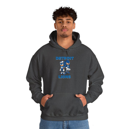 Sonic and Knuckles Jahmyr Gibbs and David Montgomery Detroit Lions Unisex Hoodie