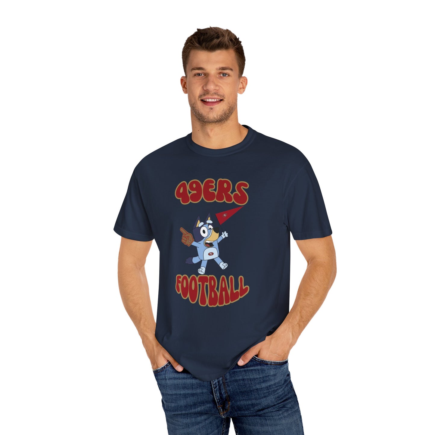 Unisex Bluey Design 49ERs Football-Inspired T-Shirt