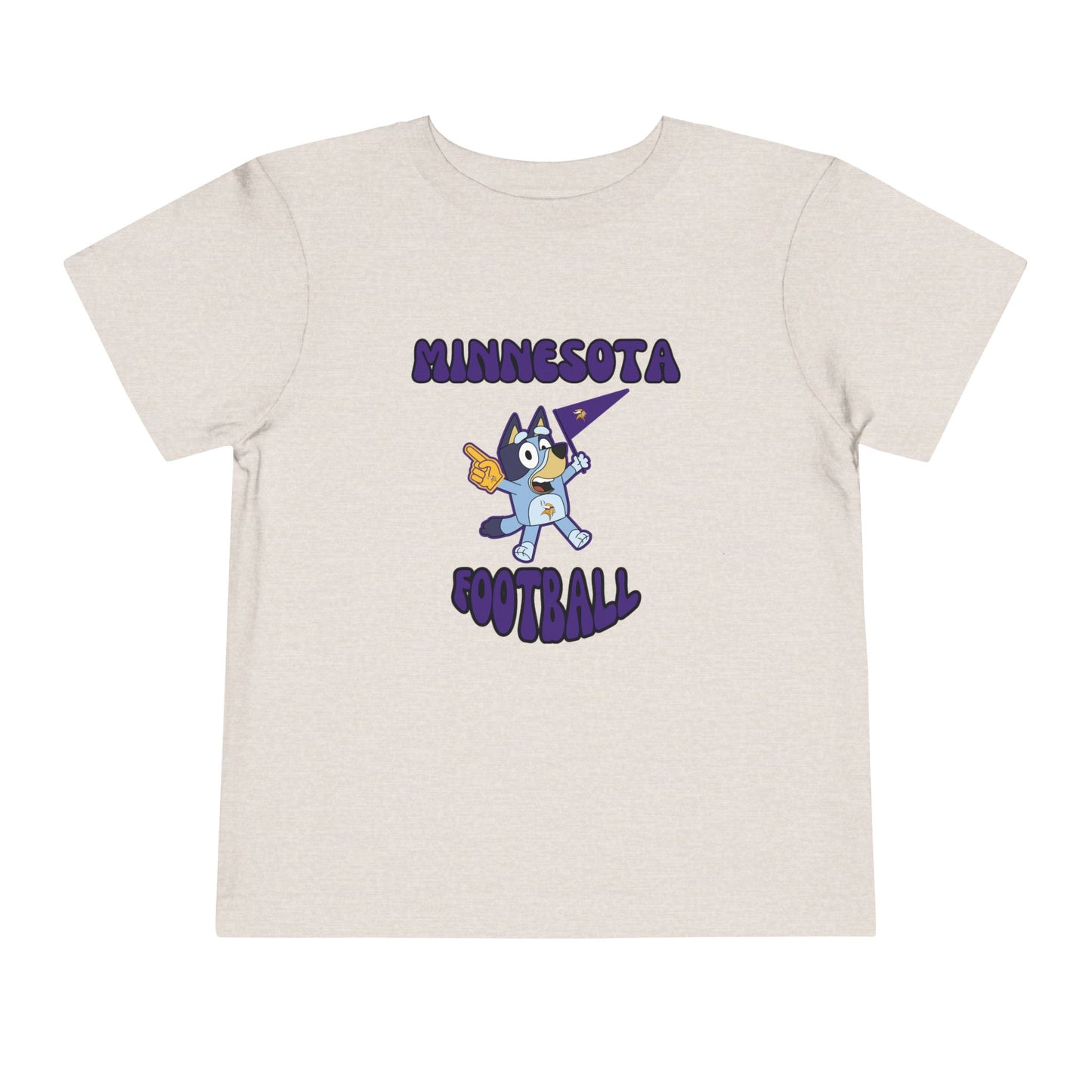 Toddler Bluey Design Minnesota Football - Inspired T-Shirt