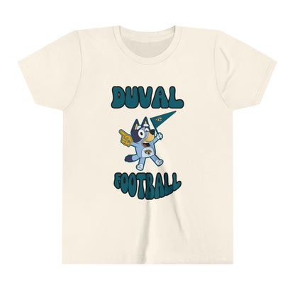 Youth Bluey Design Jacksonville Jaguars Football -Inspired T-Shirt