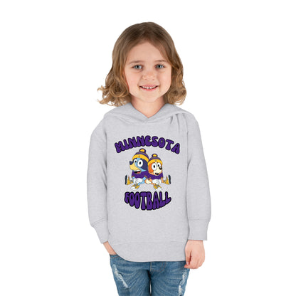 Toddler Bluey & Bingo Design Vikings Football - Inspired Pullover Fleece Hoodie