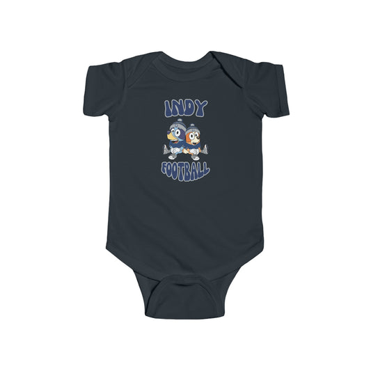 Infant Bluey & Bingo Design Colts Football - Inspired Onesie