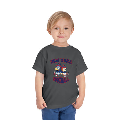 Toddler Bluey & Bingo Design New York Giants Football - Inspired T-Shirt