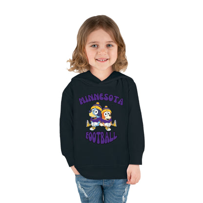 Toddler Bluey & Bingo Design Vikings Football - Inspired Pullover Fleece Hoodie