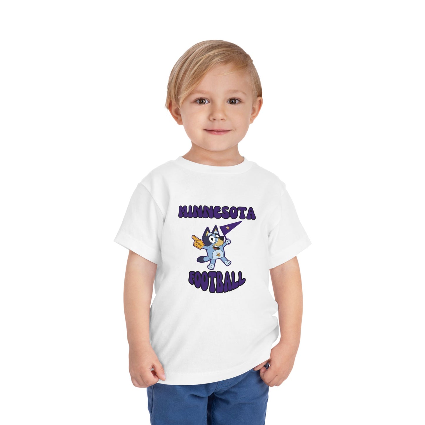 Toddler Bluey Design Minnesota Football - Inspired T-Shirt