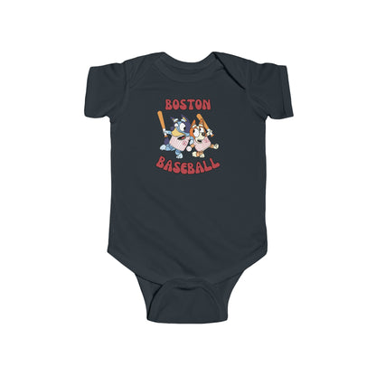 Infant Bluey Design Boston Red Sox - Inspired Bodysuit