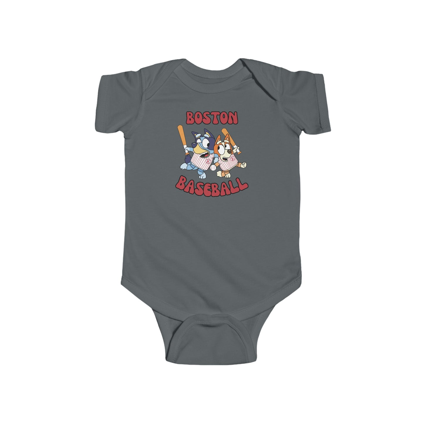 Infant Bluey Design Boston Red Sox - Inspired Bodysuit