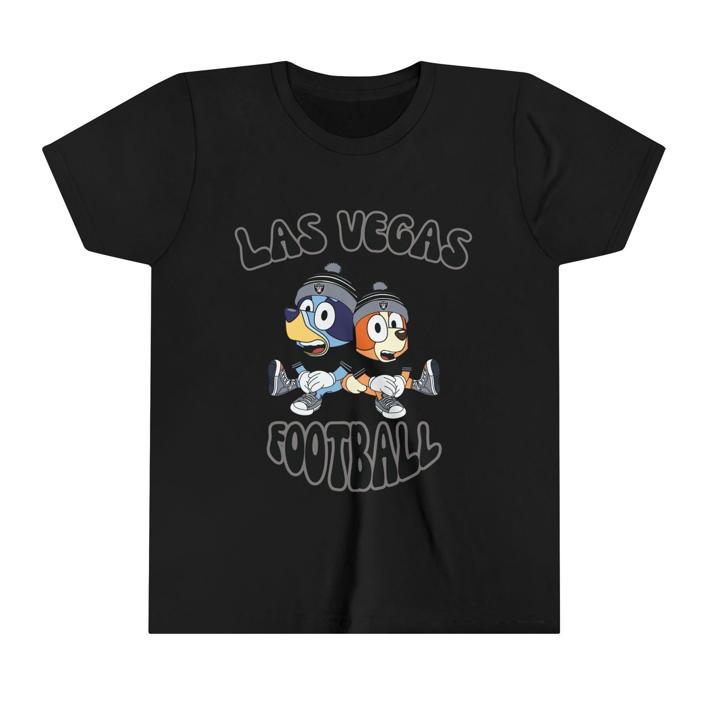 Youth Bluey & Bingo Design Raiders Football - Inspired T-Shirt