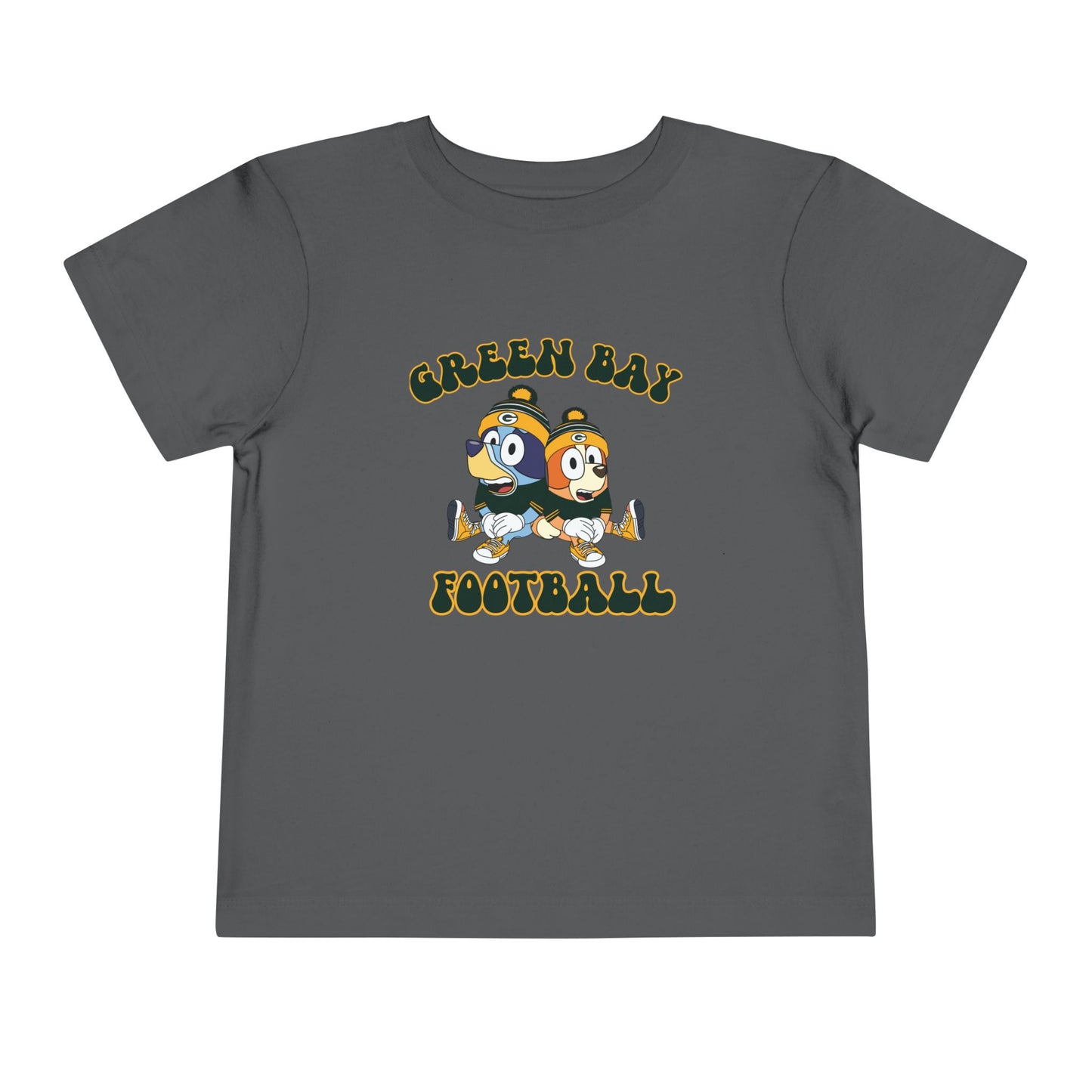 Toddler Bluey & Bingo Design Green Bay Football - Inspired T-Shirt