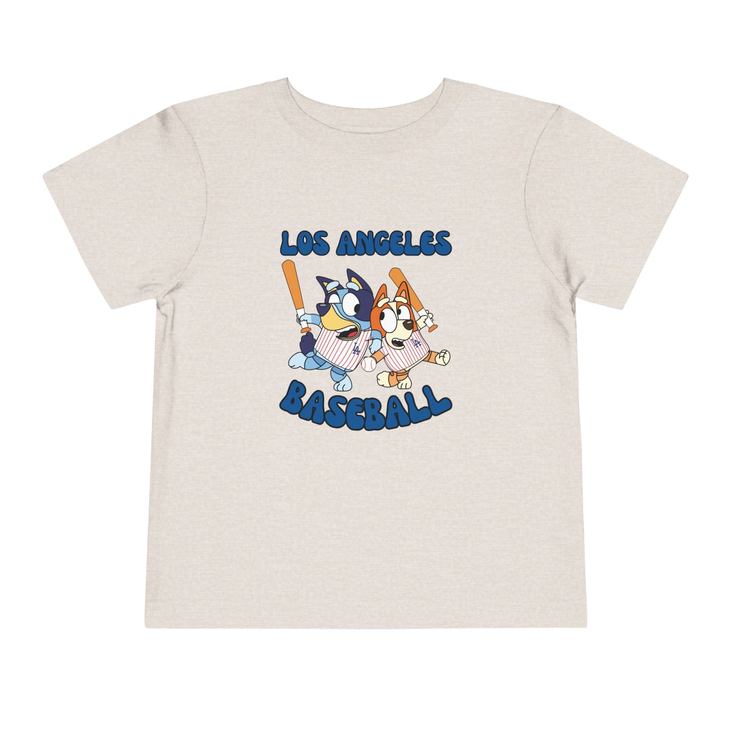 Toddler Bluey Design LA Dodgers - Inspired T-Shirt