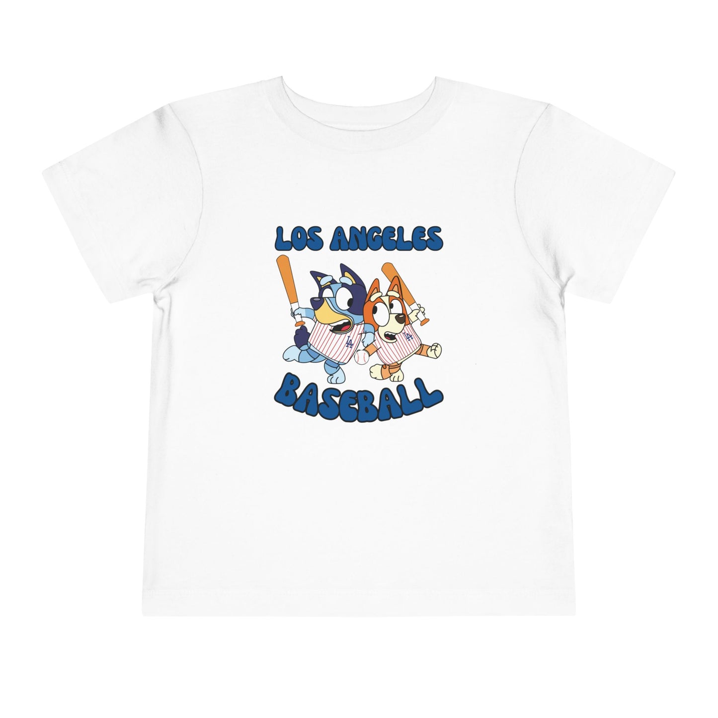 Toddler Bluey Design LA Dodgers - Inspired T-Shirt