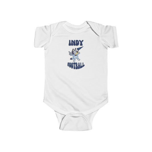 Infant Bluey Design Indianapolis Colts Football -Inspired Bodysuit