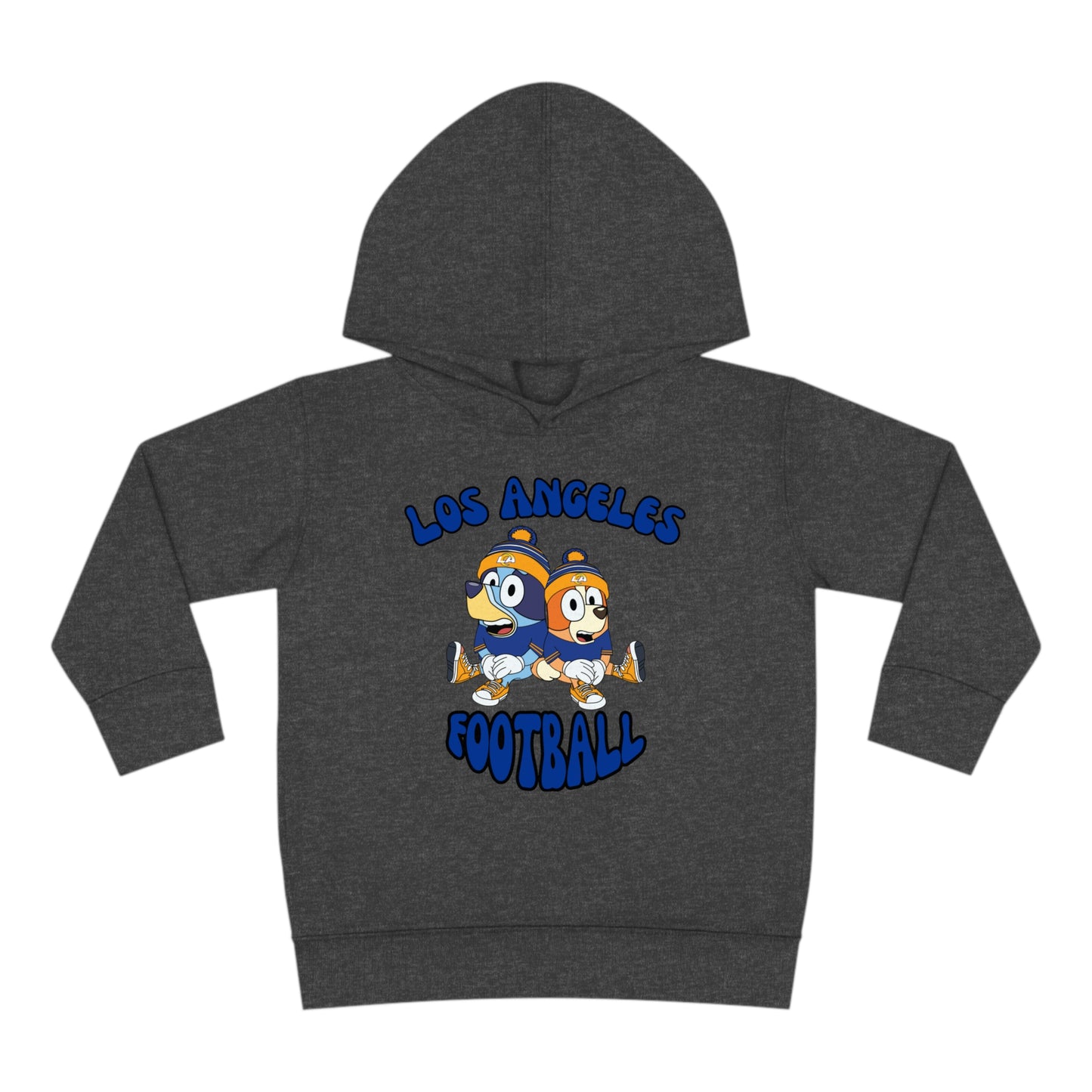 Toddler Bluey & Bingo Design Rams Football - Inspired Pullover Fleece Hoodie