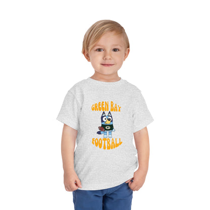 Toddler Bluey Green Bay Packers Football T-Shirt