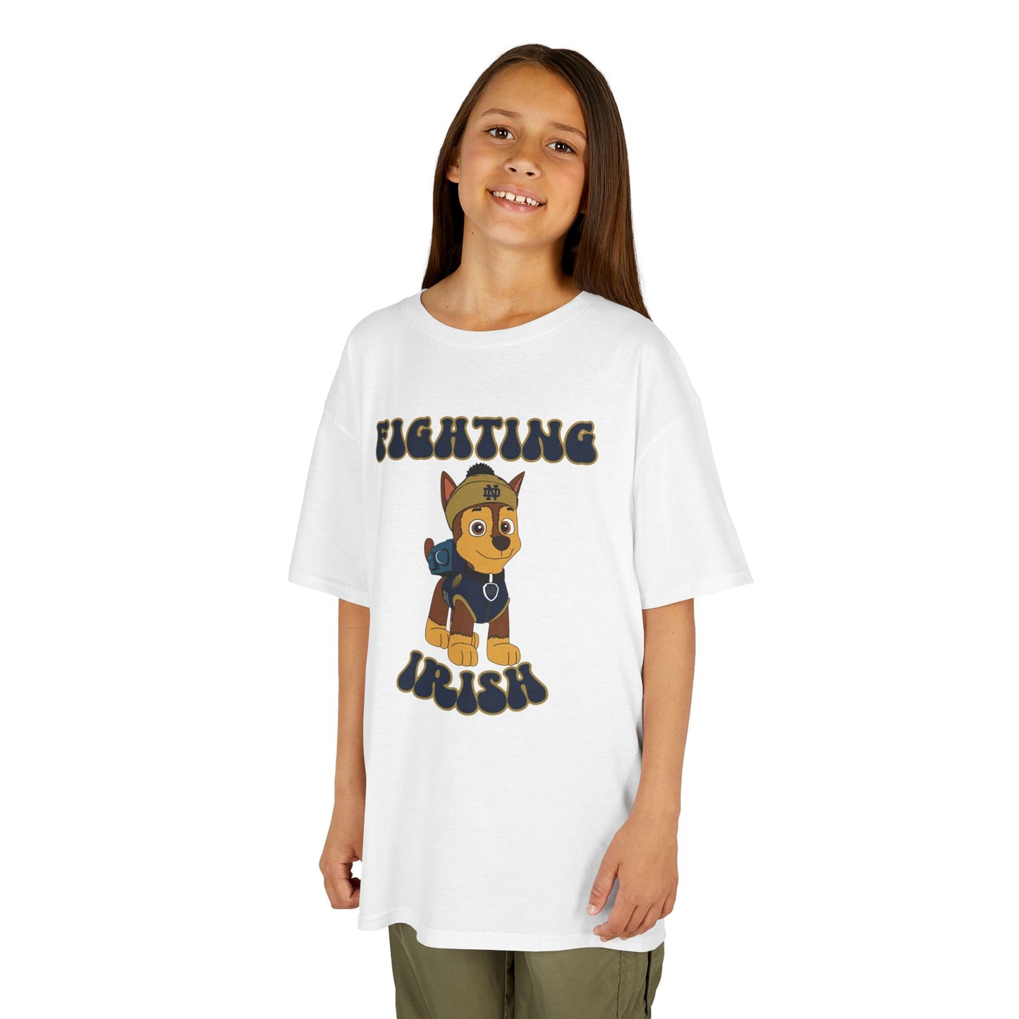 Chase Paw Patrol Fighting Irish College Football Design Youth Tee