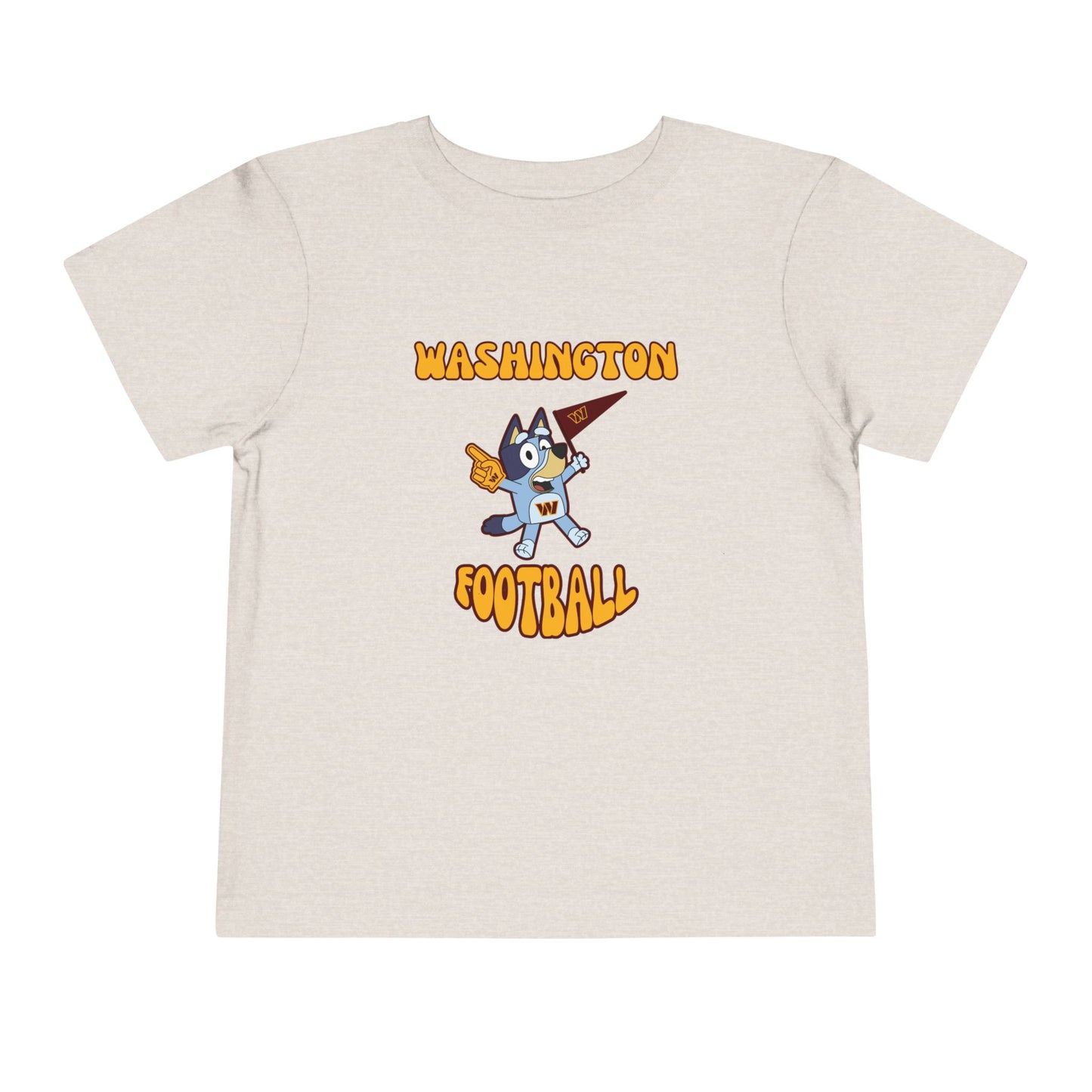 Toddler Bluey Design Washington Commanders Football -Inspired T-Shirt