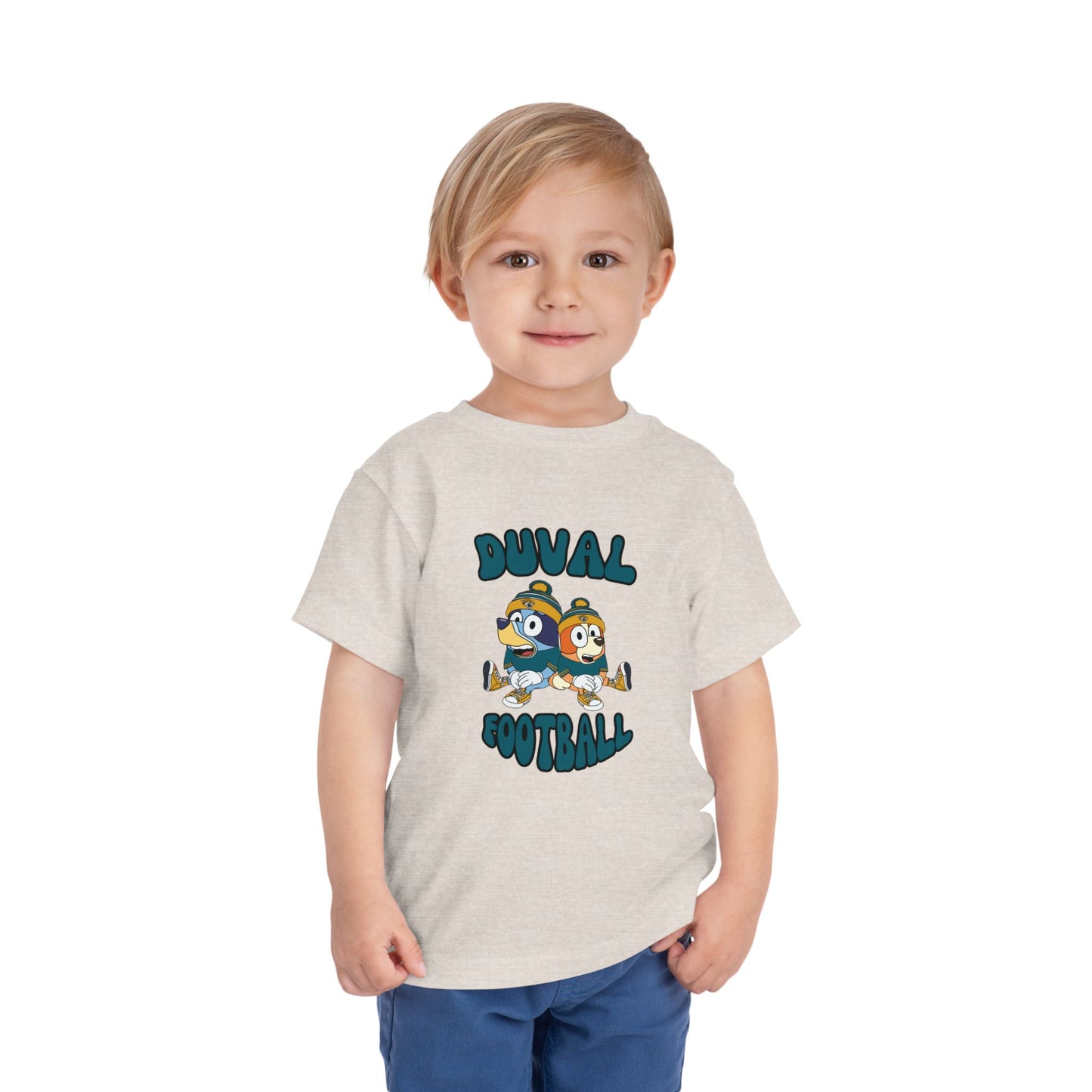 Toddler Bluey & Bingo Design Jaguars Football - Inspired T-Shirt