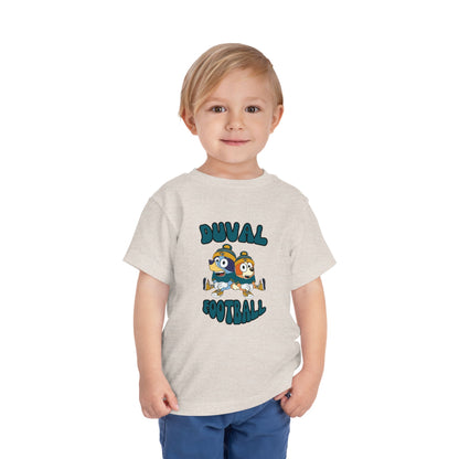 Toddler Bluey & Bingo Design Jaguars Football - Inspired T-Shirt