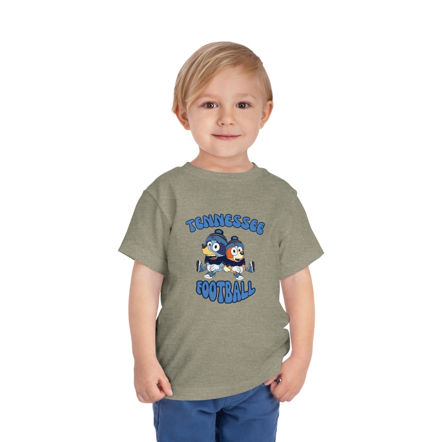 Toddler Bluey & Bingo Design Titans Football - Inspired T-Shirt