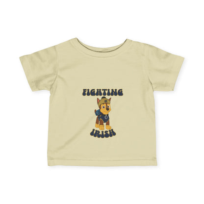 Chase Paw Patrol Fighting Irish College Football Design - Infant Tee-Shirt