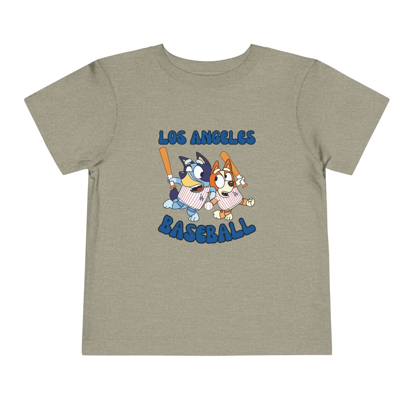 Toddler Bluey Design LA Dodgers - Inspired T-Shirt