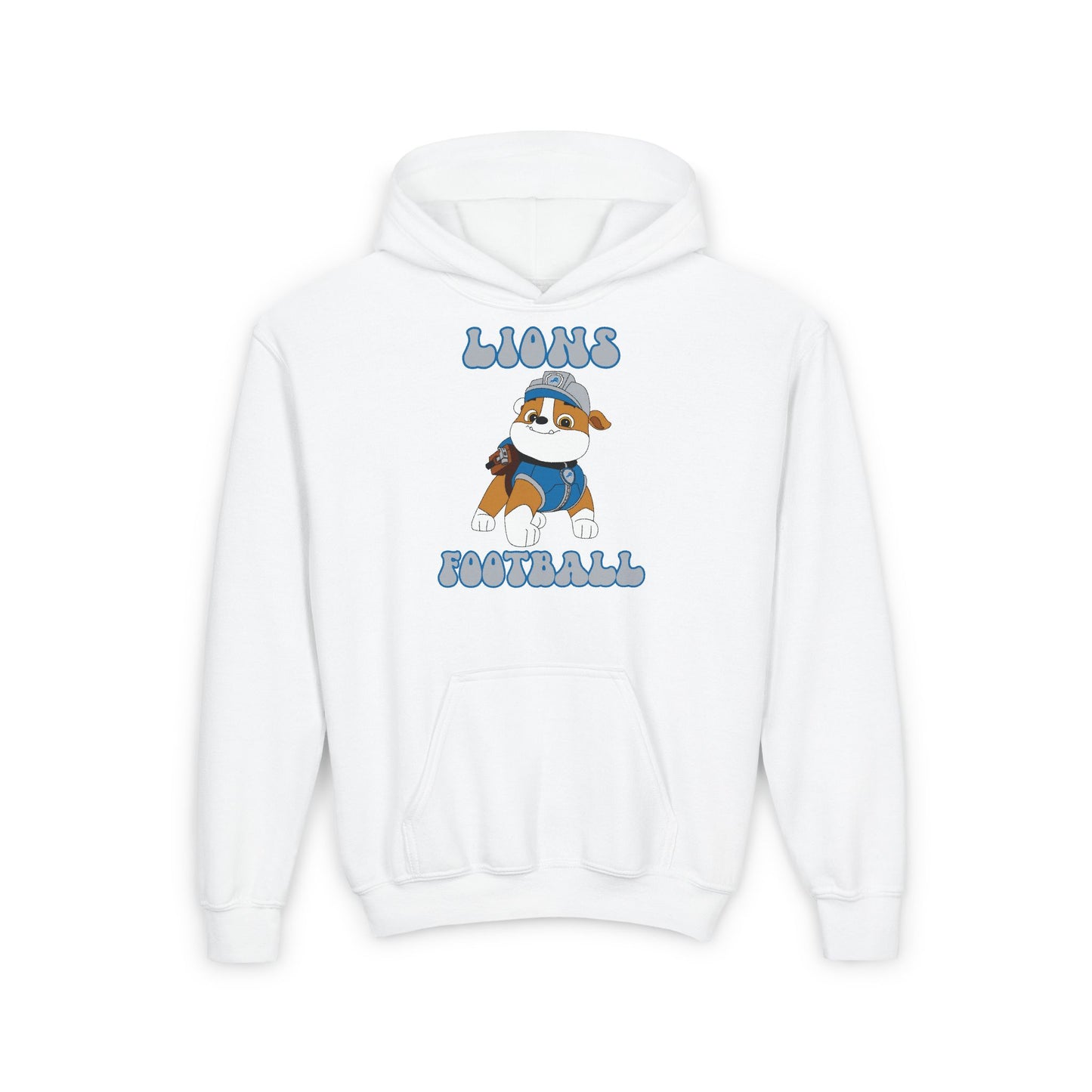 Rubble Paw Patrol Lions Football Youth Hoodie