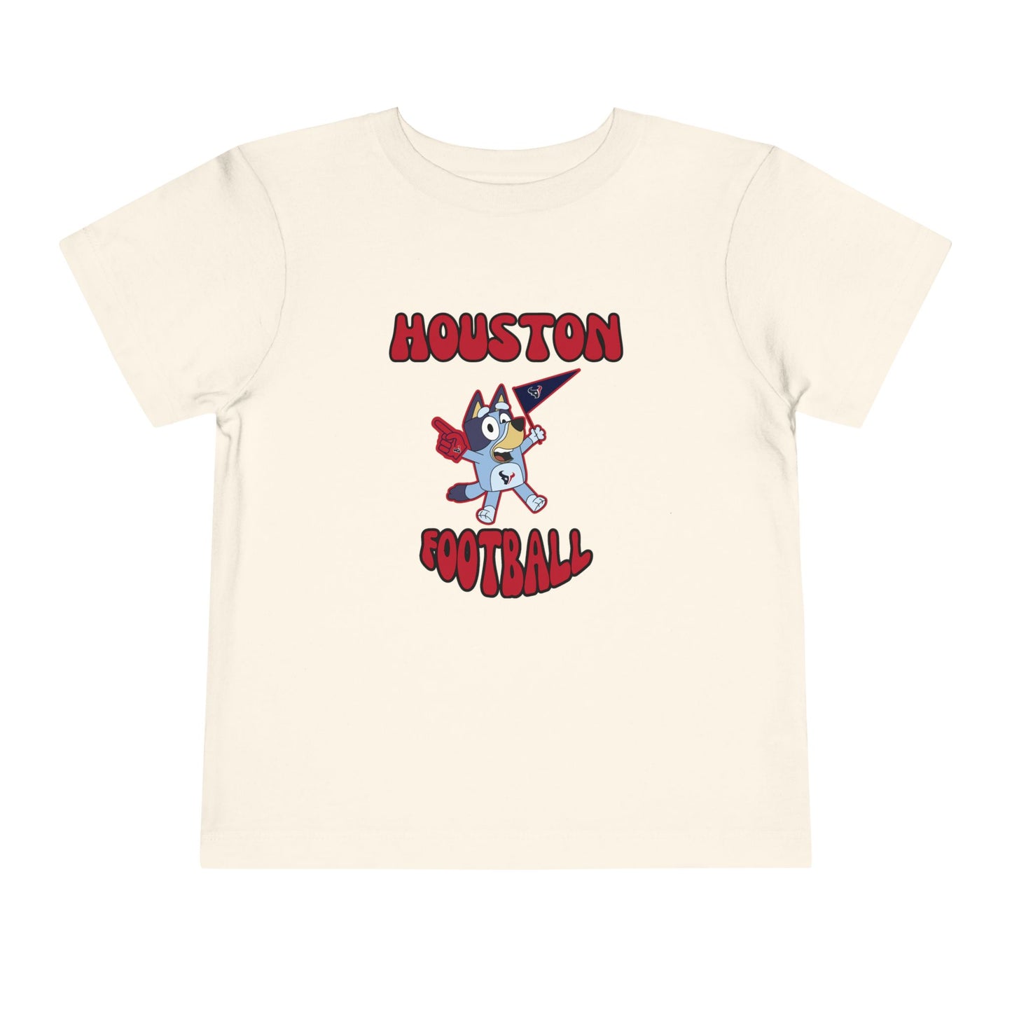 Toddler Bluey Design Houston Texans Football -Inspired T-Shirt