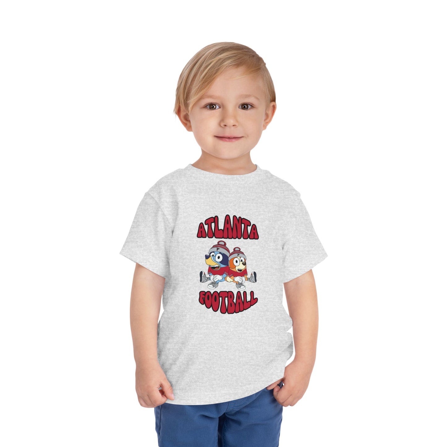 Toddler Bluey & Bingo Design Falcons Football - Inspired T-Shirt