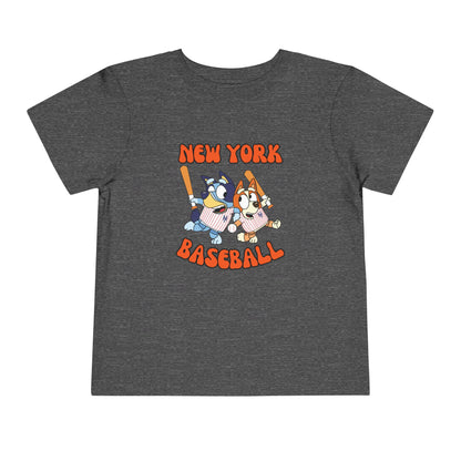 Toddler Bluey Design NY Mets - Inspired T-Shirt