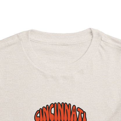 Toddler Bluey Design Cincinnati Bengals Football - Inspired T-Shirt