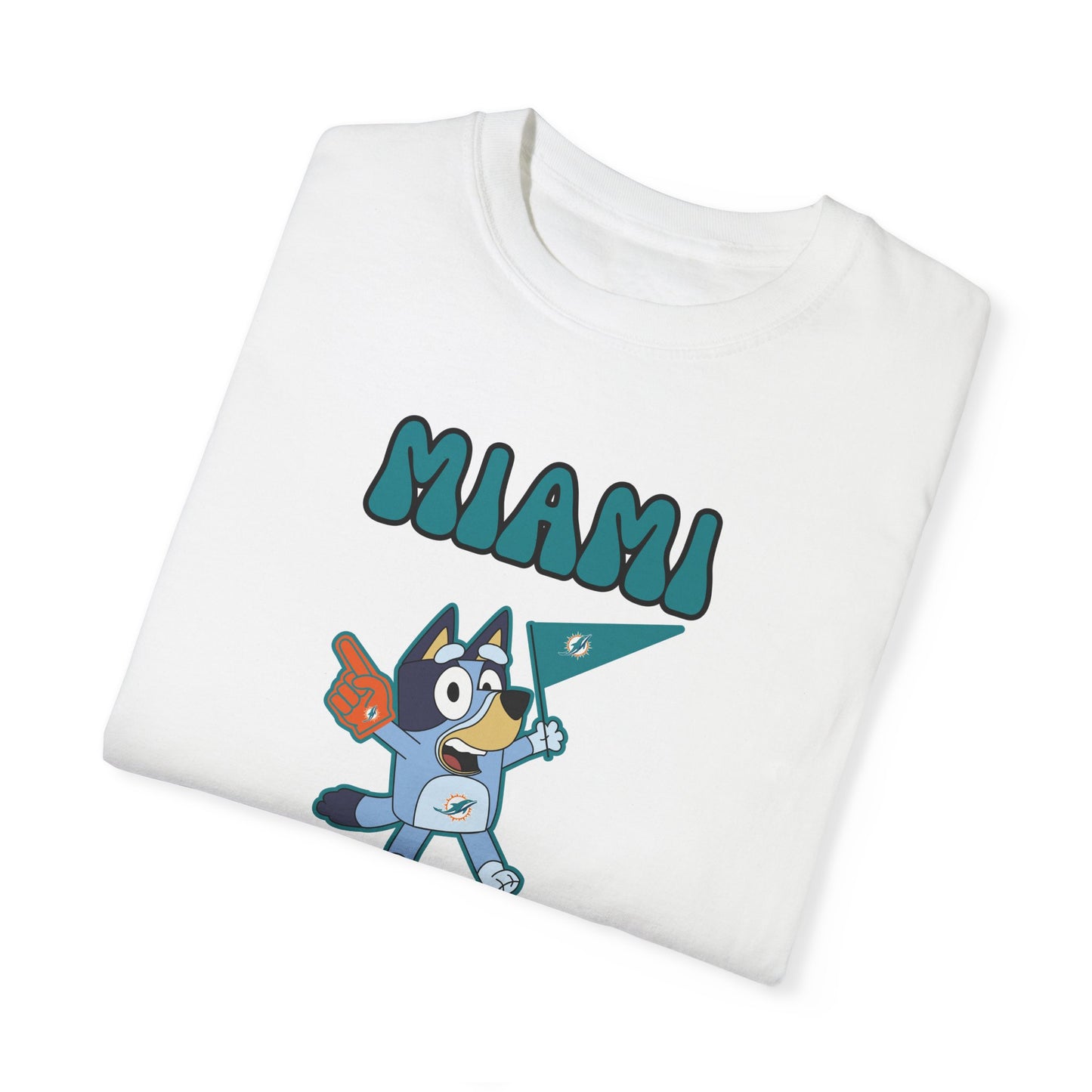 Unisex Bluey Design Miami Dolphins -Inspired T-Shirt