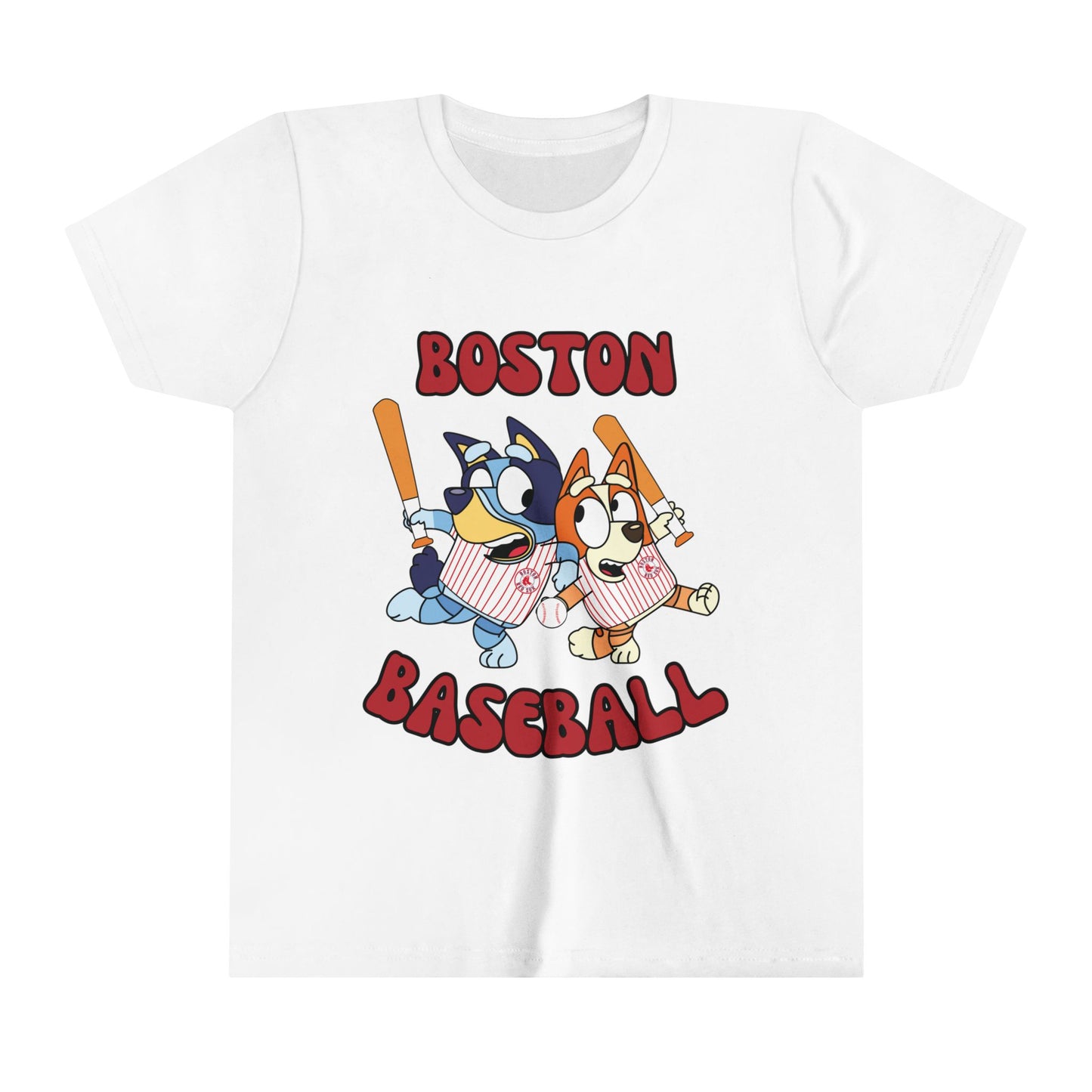 Youth Bluey Design Boston Red Sox - Inspired T-Shirt