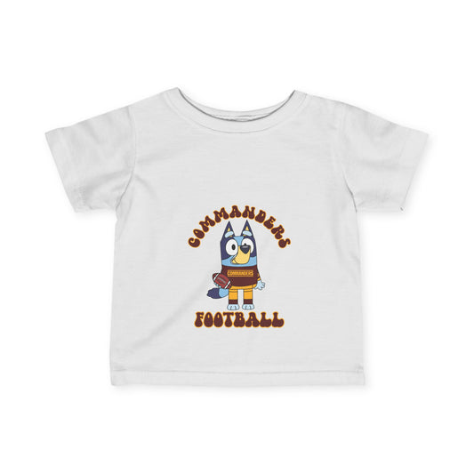 Bluey Washington Commanders Design Infant Tee-Shirt