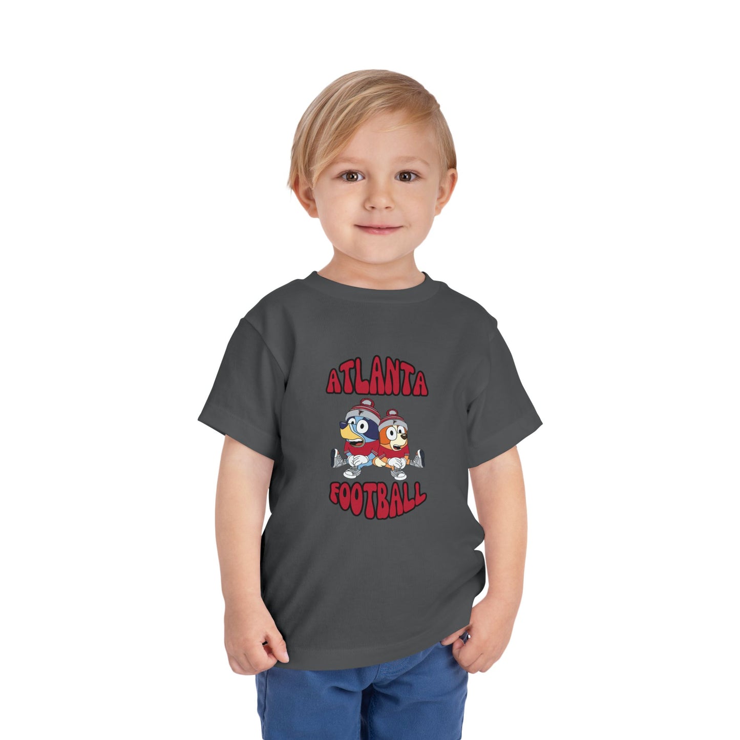 Toddler Bluey & Bingo Design Falcons Football - Inspired T-Shirt